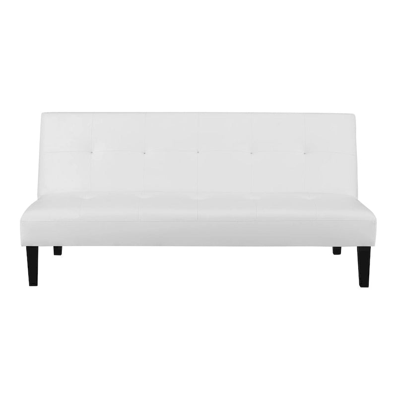 Collection ultime de canapés futons : Canapé futon avec accoudoirs et porte-gobelets, Canapé capitonné avec pieds en bois