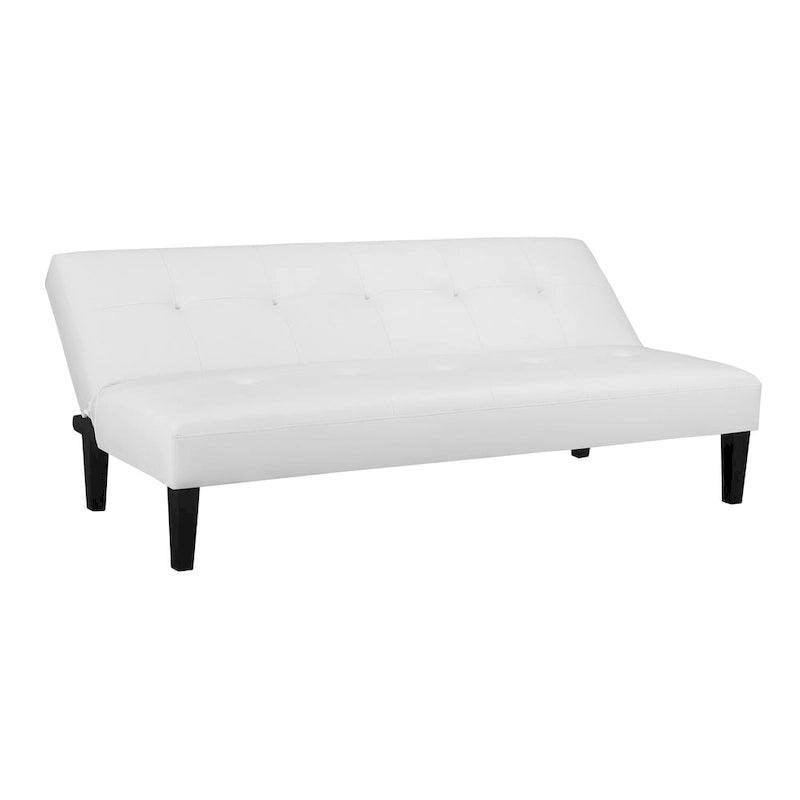 Collection ultime de canapés futons : Canapé futon avec accoudoirs et porte-gobelets, Canapé capitonné avec pieds en bois