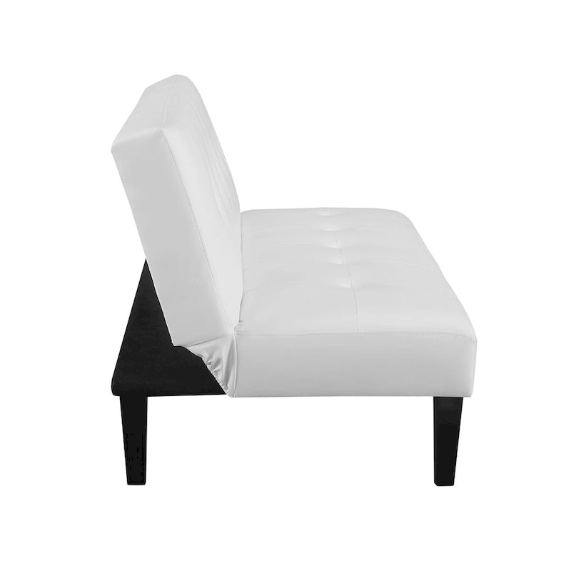 Collection ultime de canapés futons : Canapé futon avec accoudoirs et porte-gobelets, Canapé capitonné avec pieds en bois