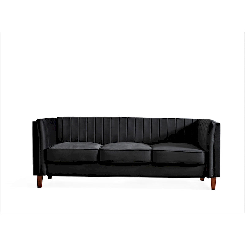 Canapé Design Carré Capitonnage Linéaire