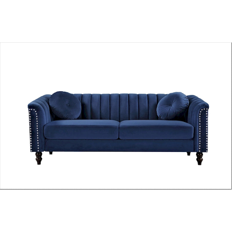 Canapé Hills 75,2 po avec dossier touffeté et clous décoratifs
