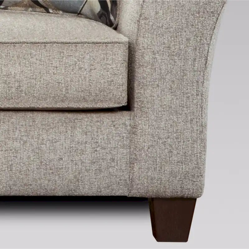 Canapé en tissu avec coussins de dossier Roundhill Furniture Camero