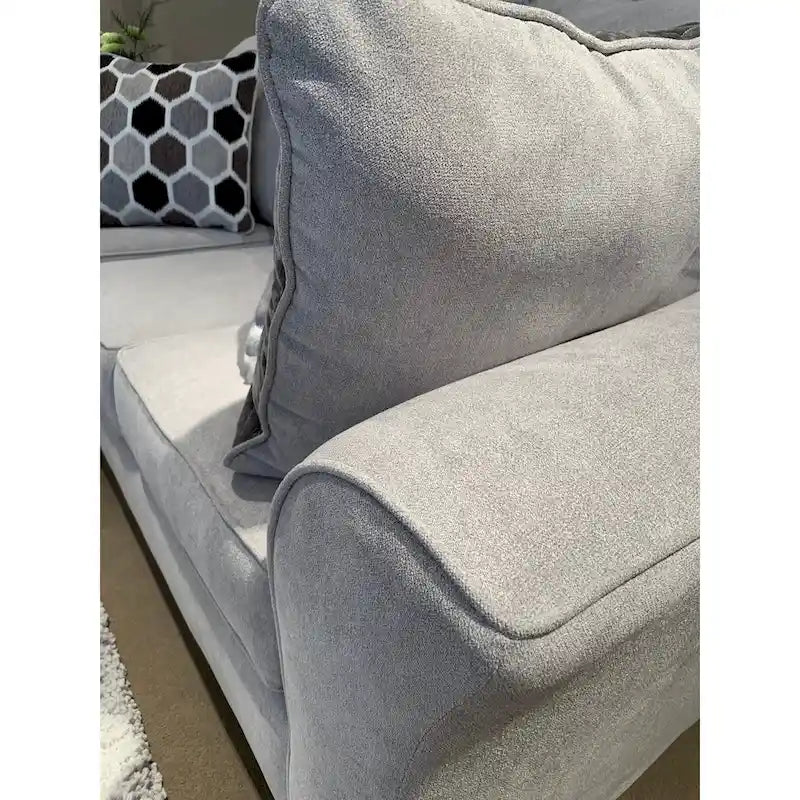 Canapé en tissu avec coussins de dossier Roundhill Furniture Camero