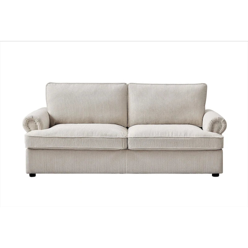 Canapé-lit US Pride Furniture Viviana 76 po à dossier rembourré en polyester