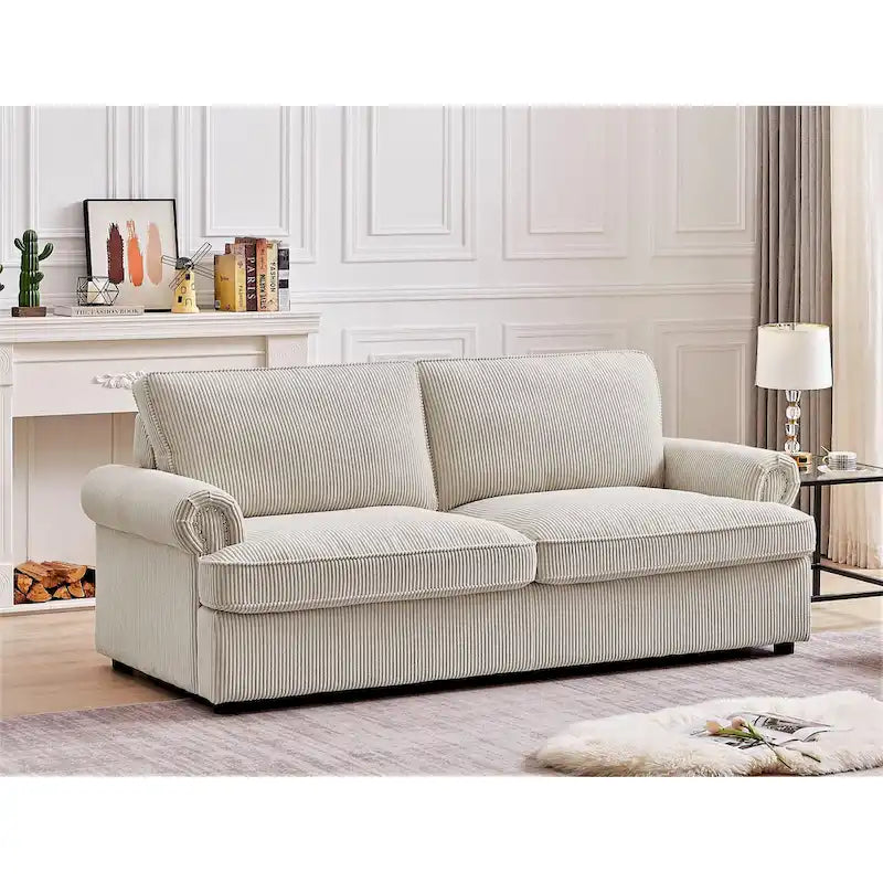 Canapé-lit US Pride Furniture Viviana 76 po à dossier rembourré en polyester