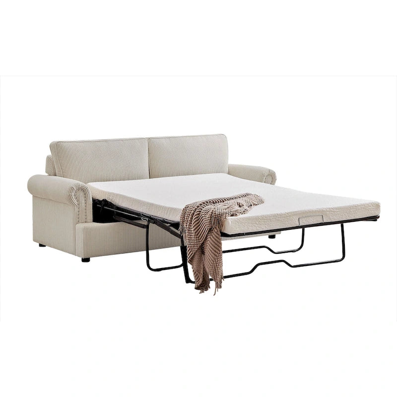 Canapé-lit US Pride Furniture Viviana 76 po à dossier rembourré en polyester