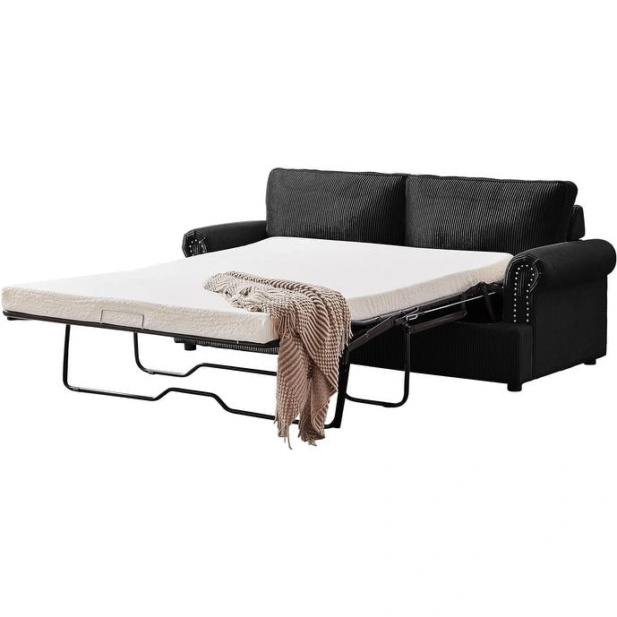 Canapé-lit US Pride Furniture Viviana 76 po à dossier rembourré en polyester