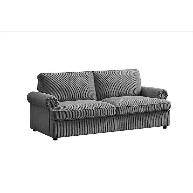 Canapé-lit US Pride Furniture Viviana 76 po à dossier rembourré en polyester