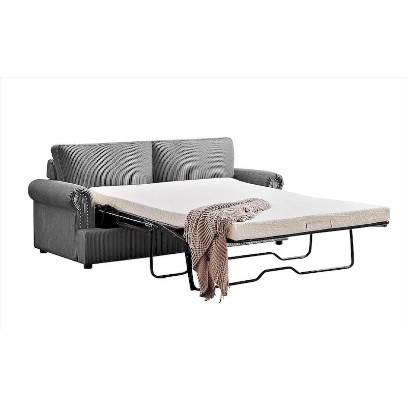 Canapé-lit US Pride Furniture Viviana 76 po à dossier rembourré en polyester