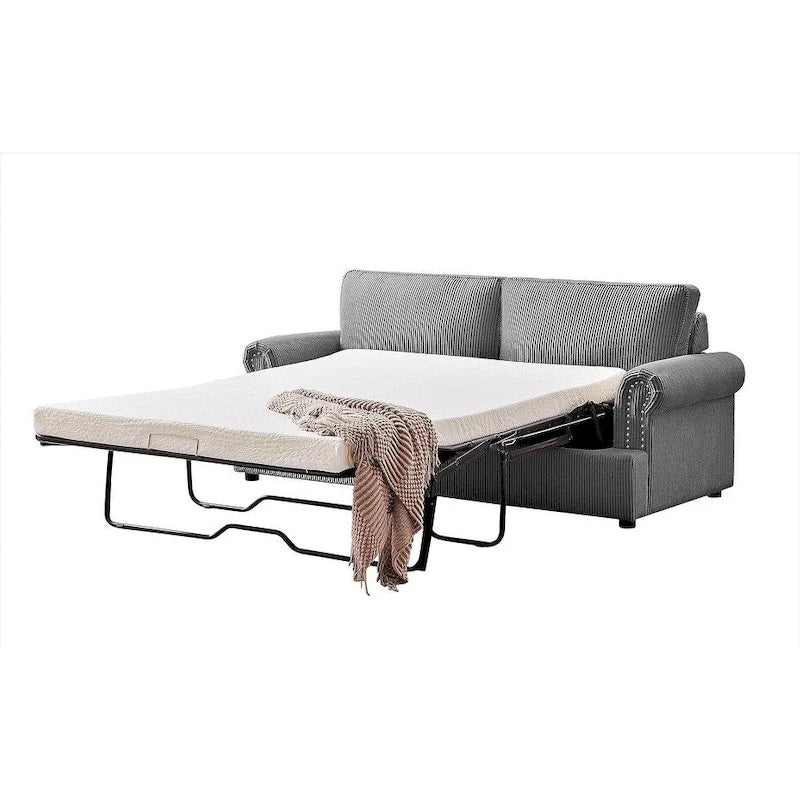 Canapé-lit US Pride Furniture Viviana 76 po à dossier rembourré en polyester