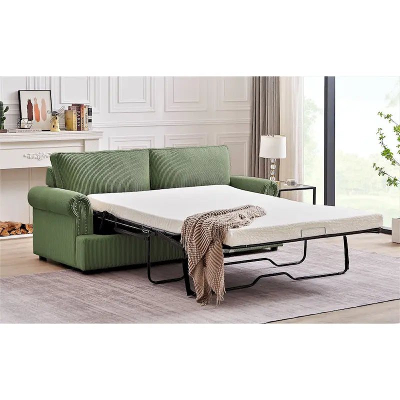 Canapé-lit US Pride Furniture Viviana 76 po à dossier rembourré en polyester