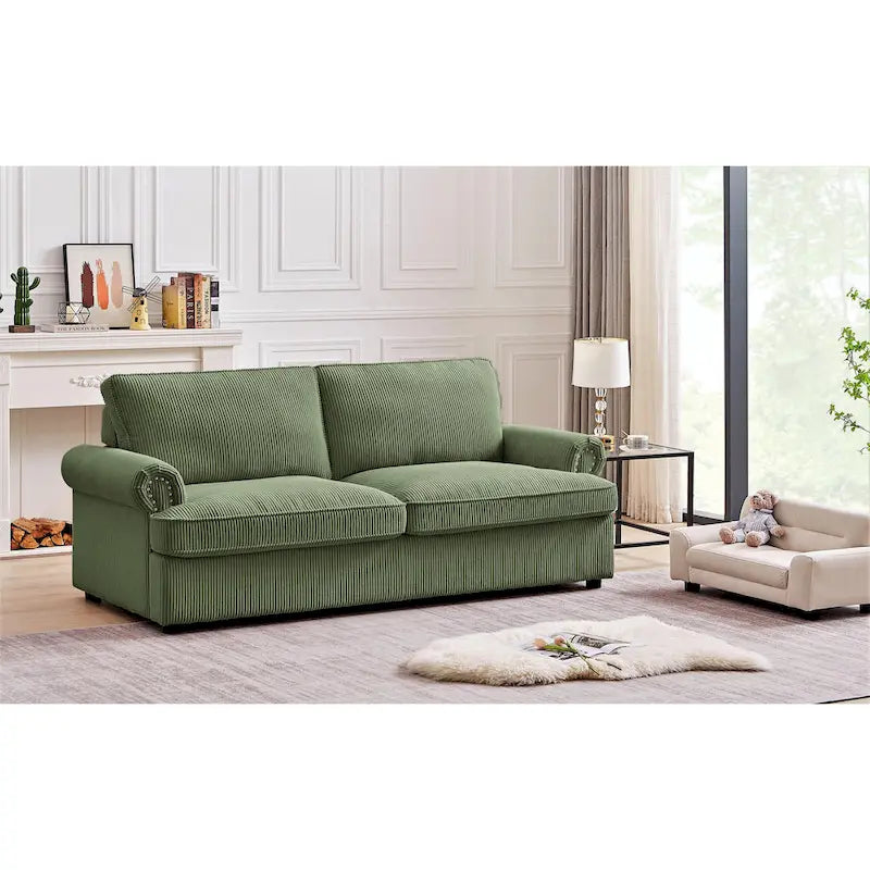 Canapé-lit US Pride Furniture Viviana 76 po à dossier rembourré en polyester