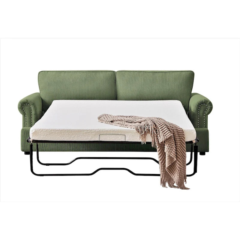 Canapé-lit US Pride Furniture Viviana 76 po à dossier rembourré en polyester