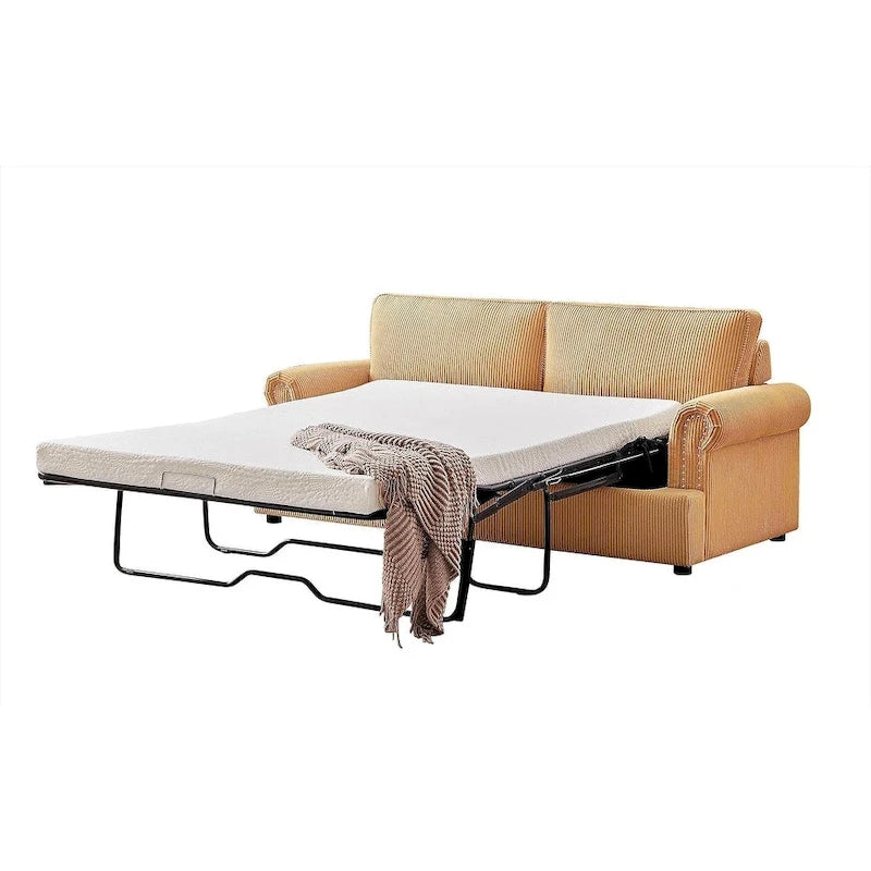 Canapé-lit US Pride Furniture Viviana 76 po à dossier rembourré en polyester