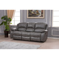 Canapé inclinable manuel 3 places en cuir reconstitué Betsy Furniture 8018