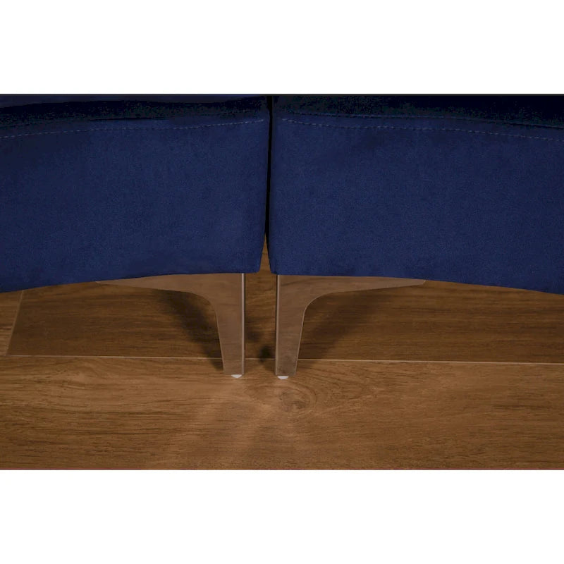 Canapés en velours 4 places de forme ronde - 142