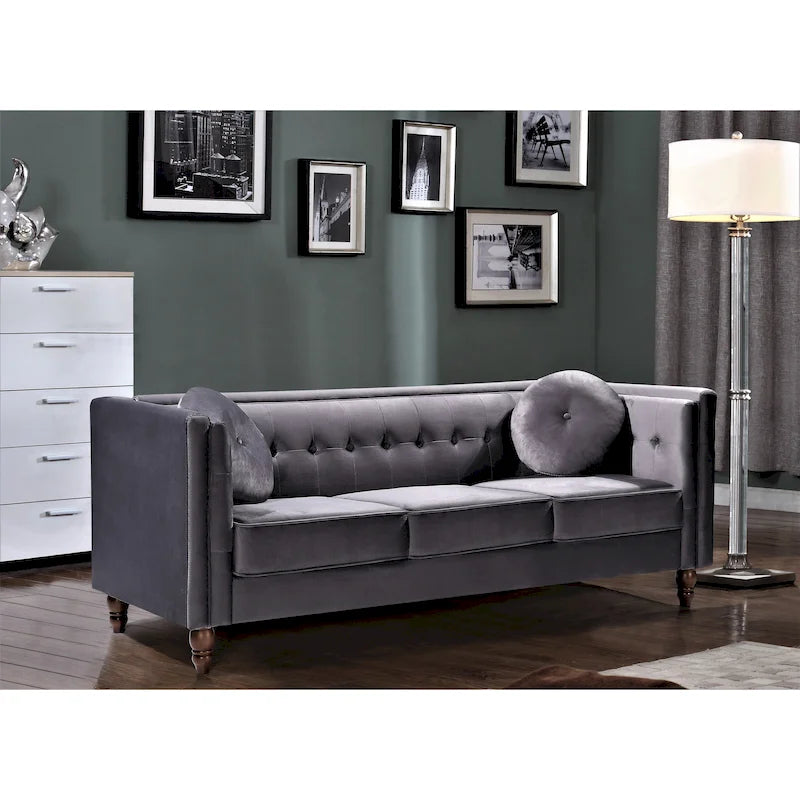Canapé Chesterfield Roberta Velours