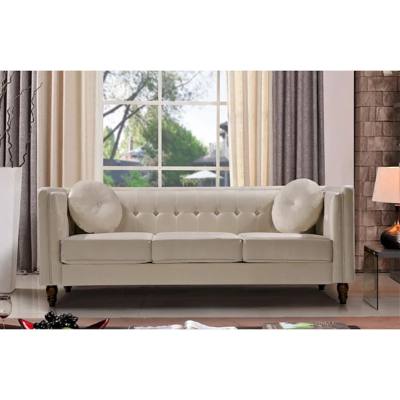 Canapé Chesterfield Roberta Velours