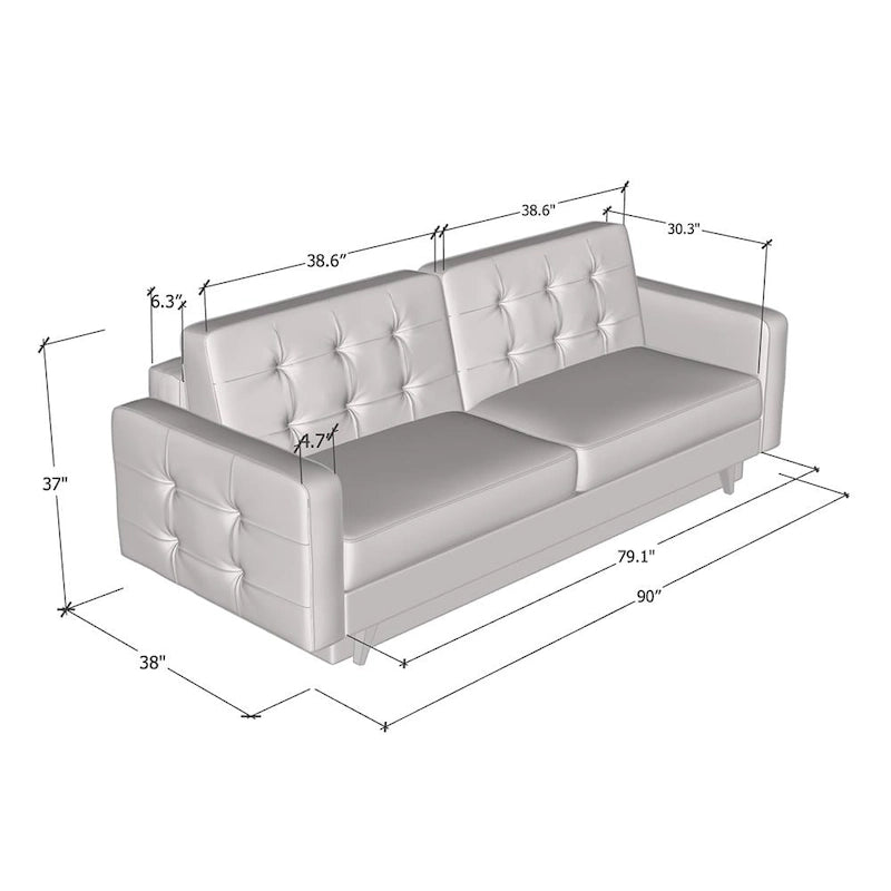Canapé convertible futon Vegas Queen