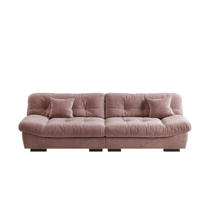 Causeuse nuage minimaliste 105 avec deux oreillers