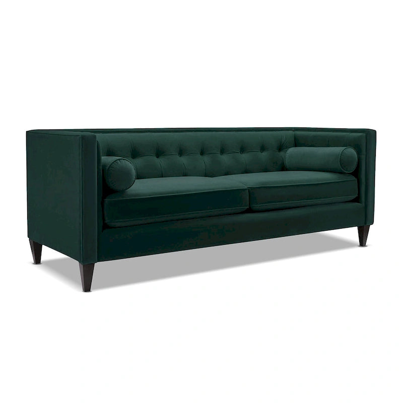 Canapé de style tuxedo Jack 84 Mid-Century Modern avec traversins