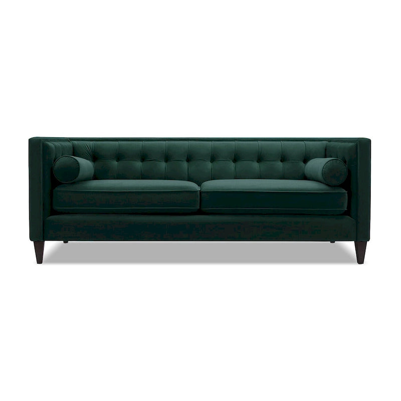 Canapé de style tuxedo Jack 84 Mid-Century Modern avec traversins