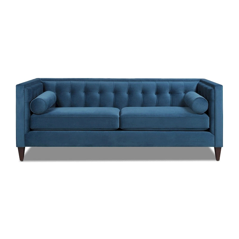 Canapé de style tuxedo Jack 84 Mid-Century Modern avec traversins