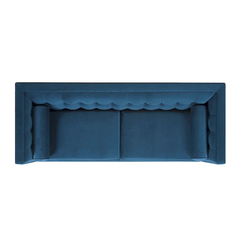 Canapé de style tuxedo Jack 84 Mid-Century Modern avec traversins