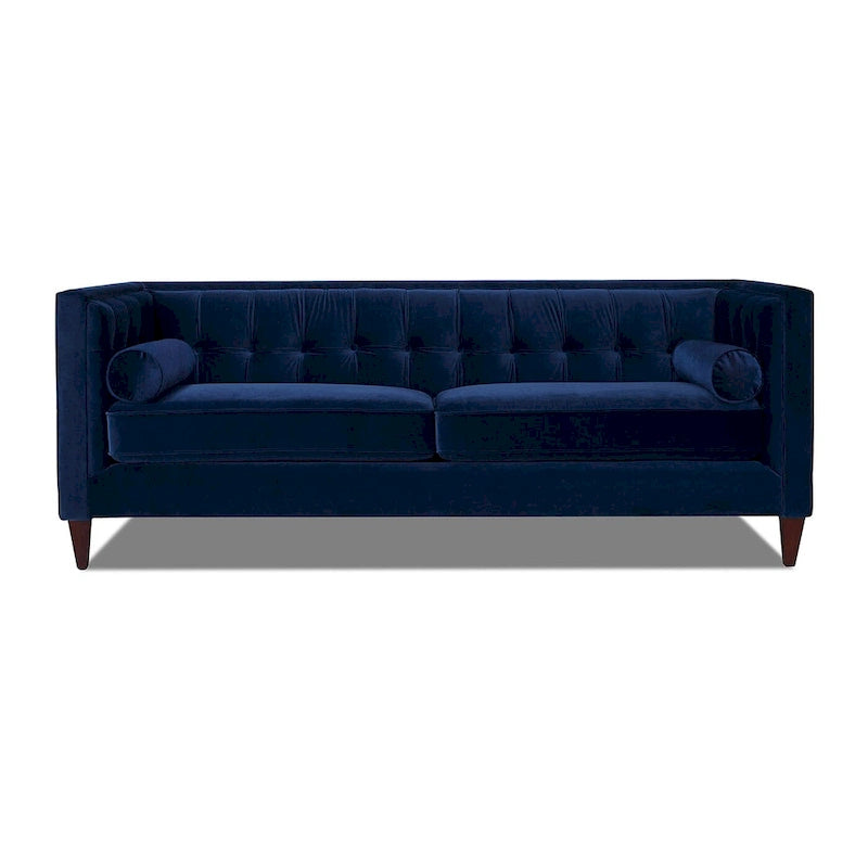 Canapé de style tuxedo Jack 84 Mid-Century Modern avec traversins
