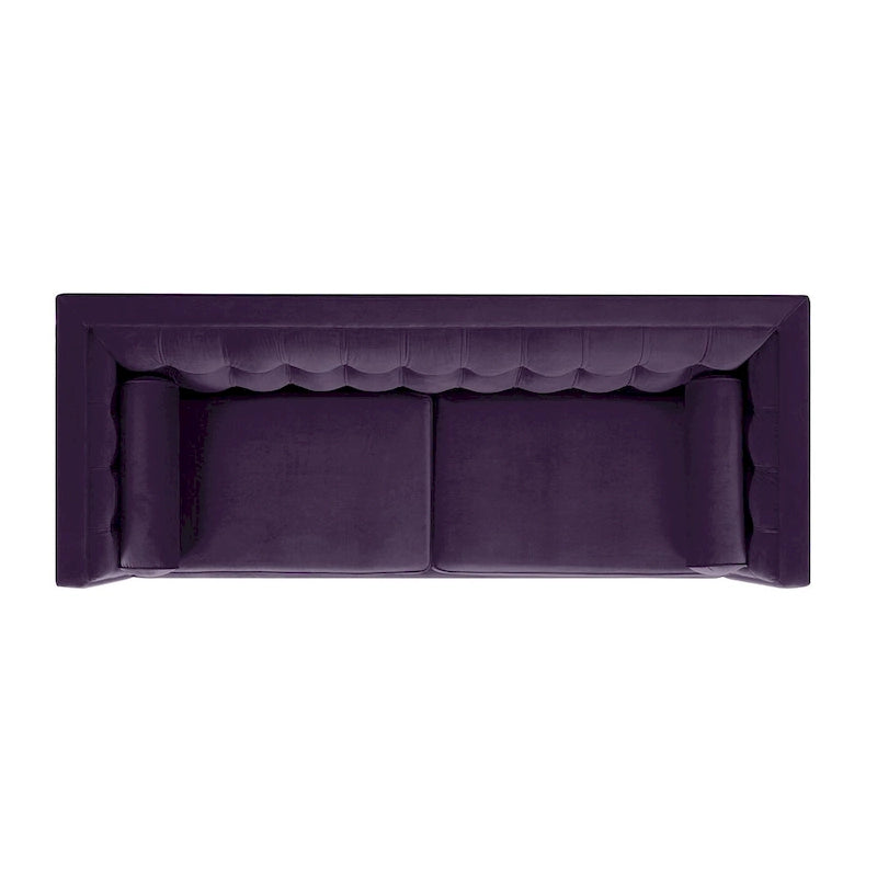 Canapé de style tuxedo Jack 84 Mid-Century Modern avec traversins