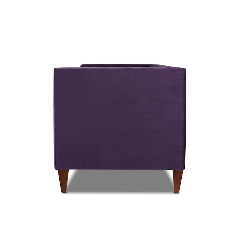 Canapé de style tuxedo Jack 84 Mid-Century Modern avec traversins
