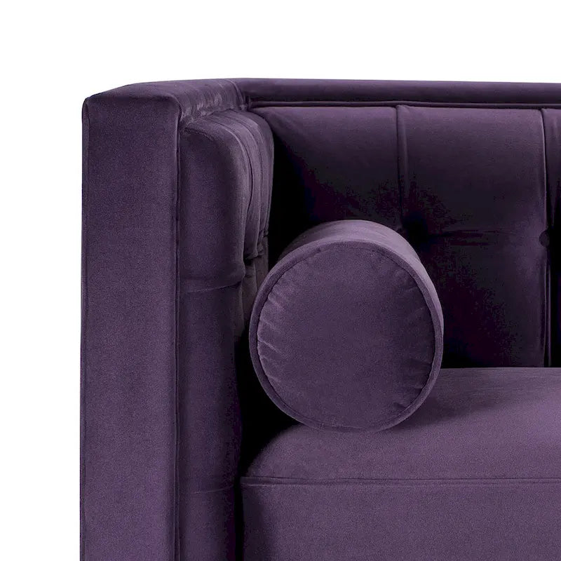 Canapé de style tuxedo Jack 84 Mid-Century Modern avec traversins