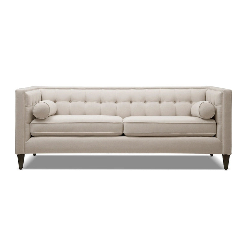 Canapé de style tuxedo Jack 84 Mid-Century Modern avec traversins