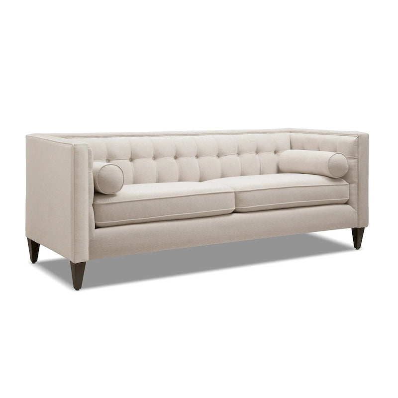 Canapé de style tuxedo Jack 84 Mid-Century Modern avec traversins