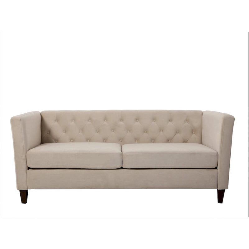 Canapé carré en velours Lisette 73.3