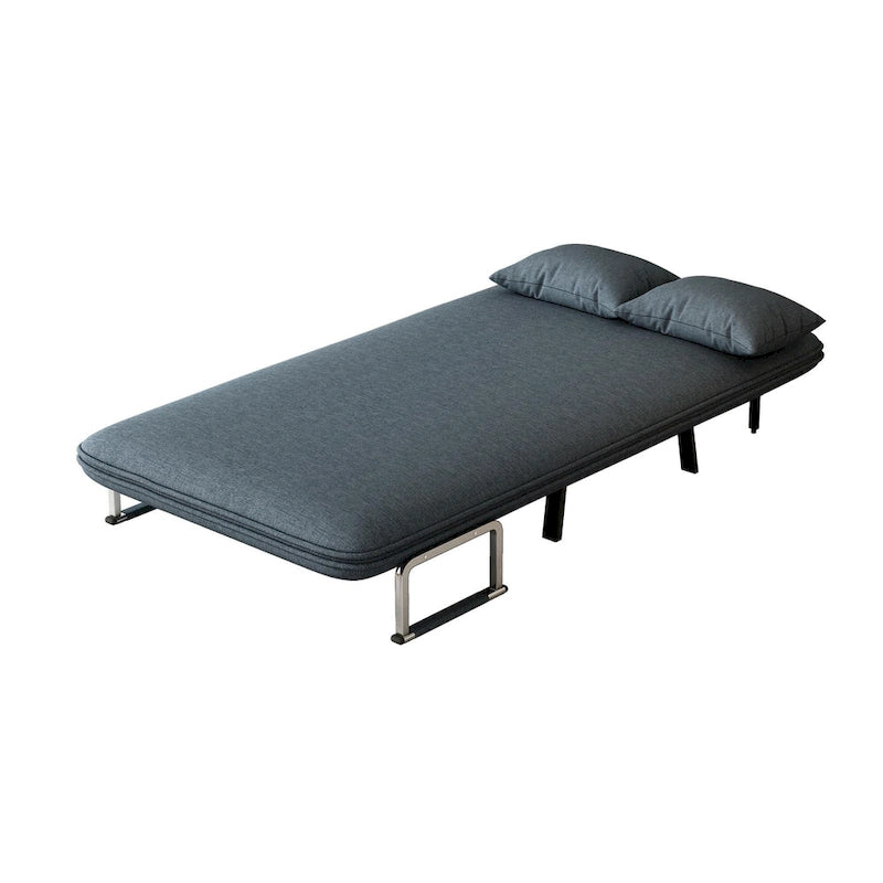 Canapé-lit convertible trois plis avec dossier réglable et oreiller