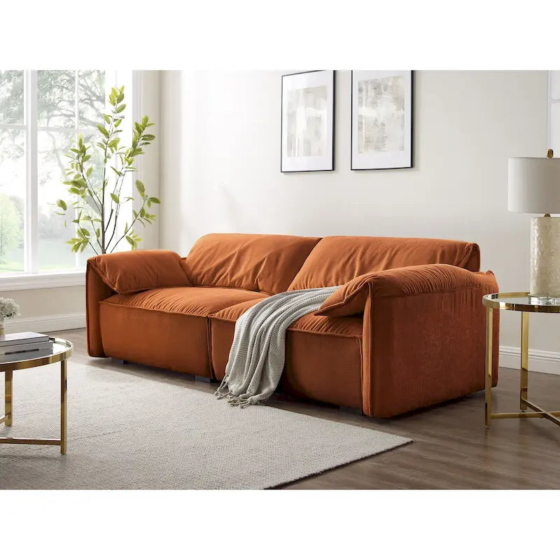Canapé moderne VANOMi 225 cm, Canapé de loisirs pour salle de jeux et salon - 75' x 24'
