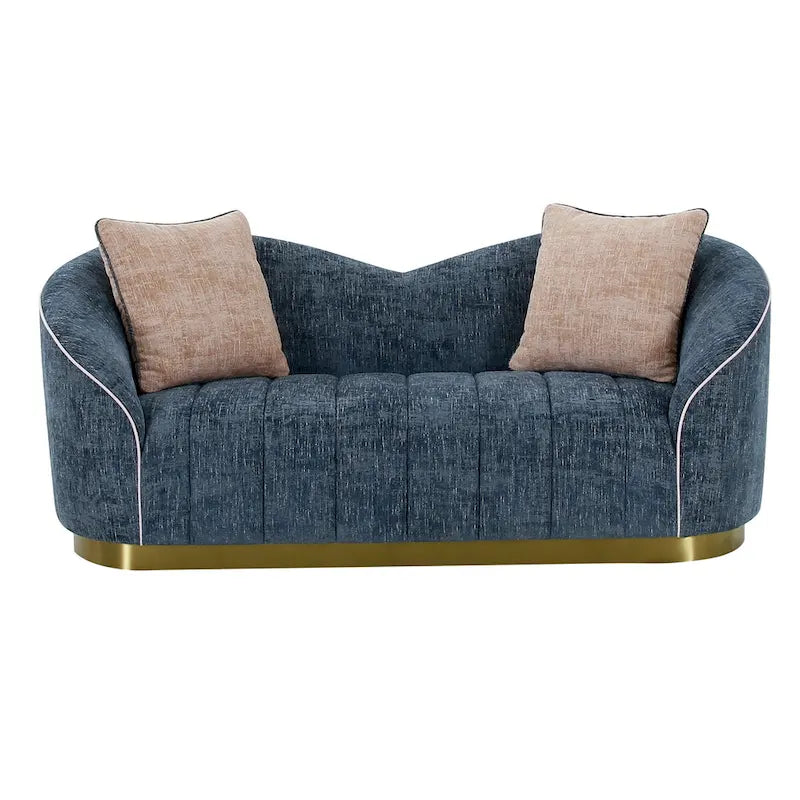 Ensemble de salon moderne avec fauteuil d'appoint et causeuse, canapé 4 places