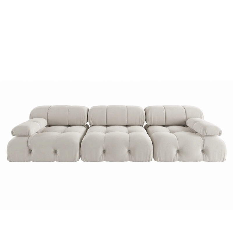Canapé d'angle modulable convertible, canapé 3 places moderne en velours pour salon, appartement
