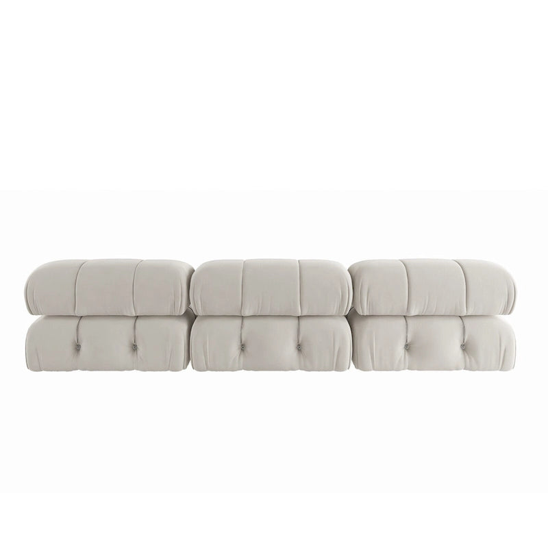 Canapé d'angle modulable convertible, canapé 3 places moderne en velours pour salon, appartement