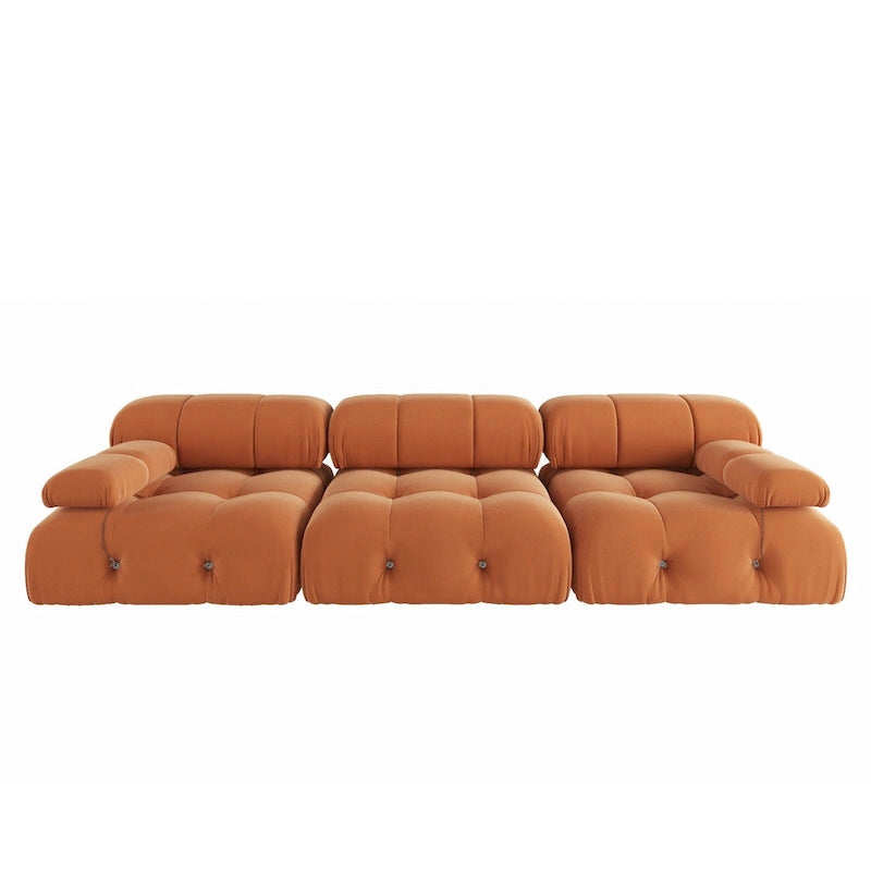 Canapé d'angle modulable convertible, canapé 3 places moderne en velours pour salon, appartement
