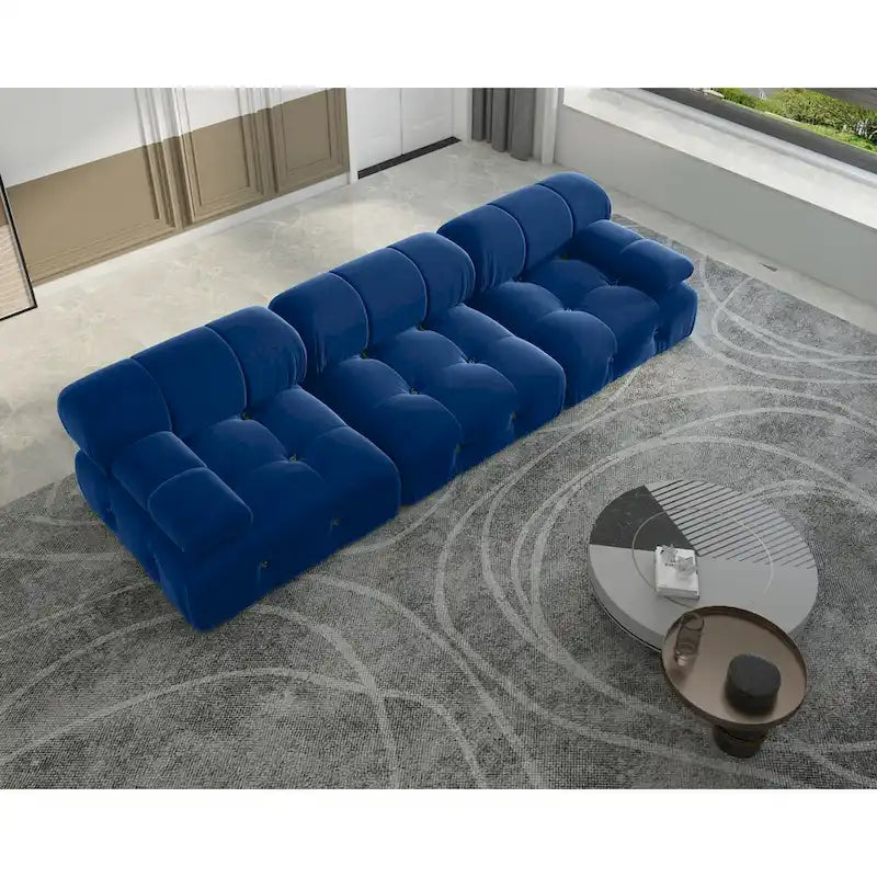 Canapé d'angle modulable convertible, canapé 3 places moderne en velours pour salon, appartement