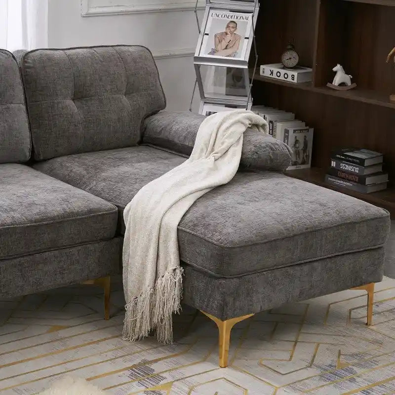 Canapé modulaire d'intérieur trois places simple et élégant