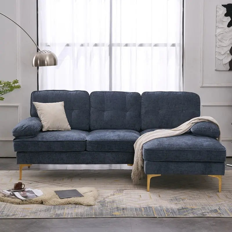 Canapé modulaire d'intérieur trois places simple et élégant