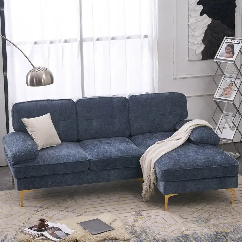 Canapé modulaire d'intérieur trois places simple et élégant