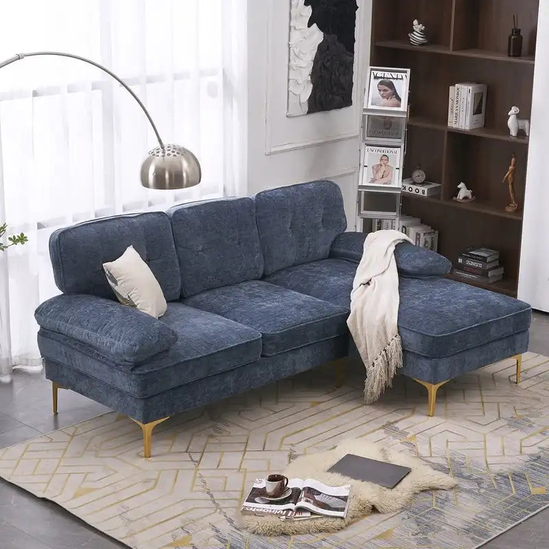 Canapé modulaire d'intérieur trois places simple et élégant