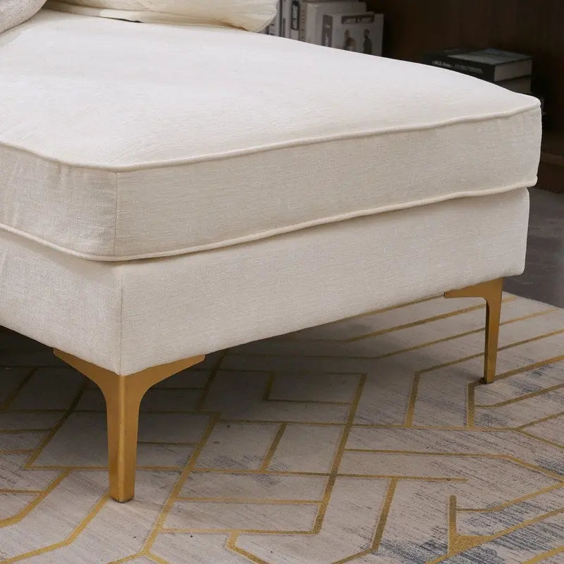Canapé modulaire d'intérieur trois places simple et élégant