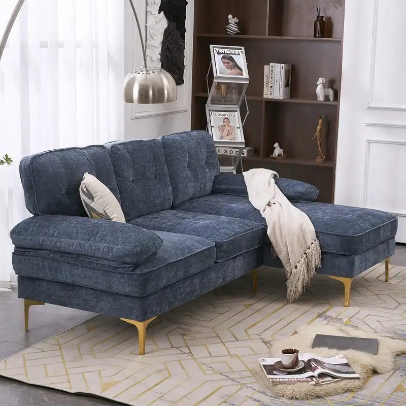 Canapé modulaire d'intérieur trois places simple et élégant