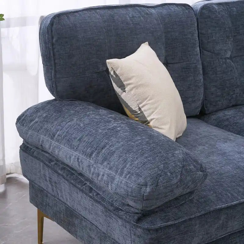 Canapé modulaire d'intérieur trois places simple et élégant