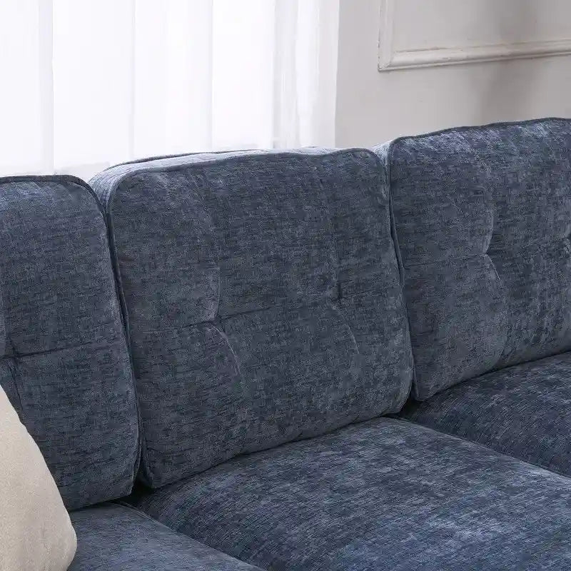Canapé modulaire d'intérieur trois places simple et élégant